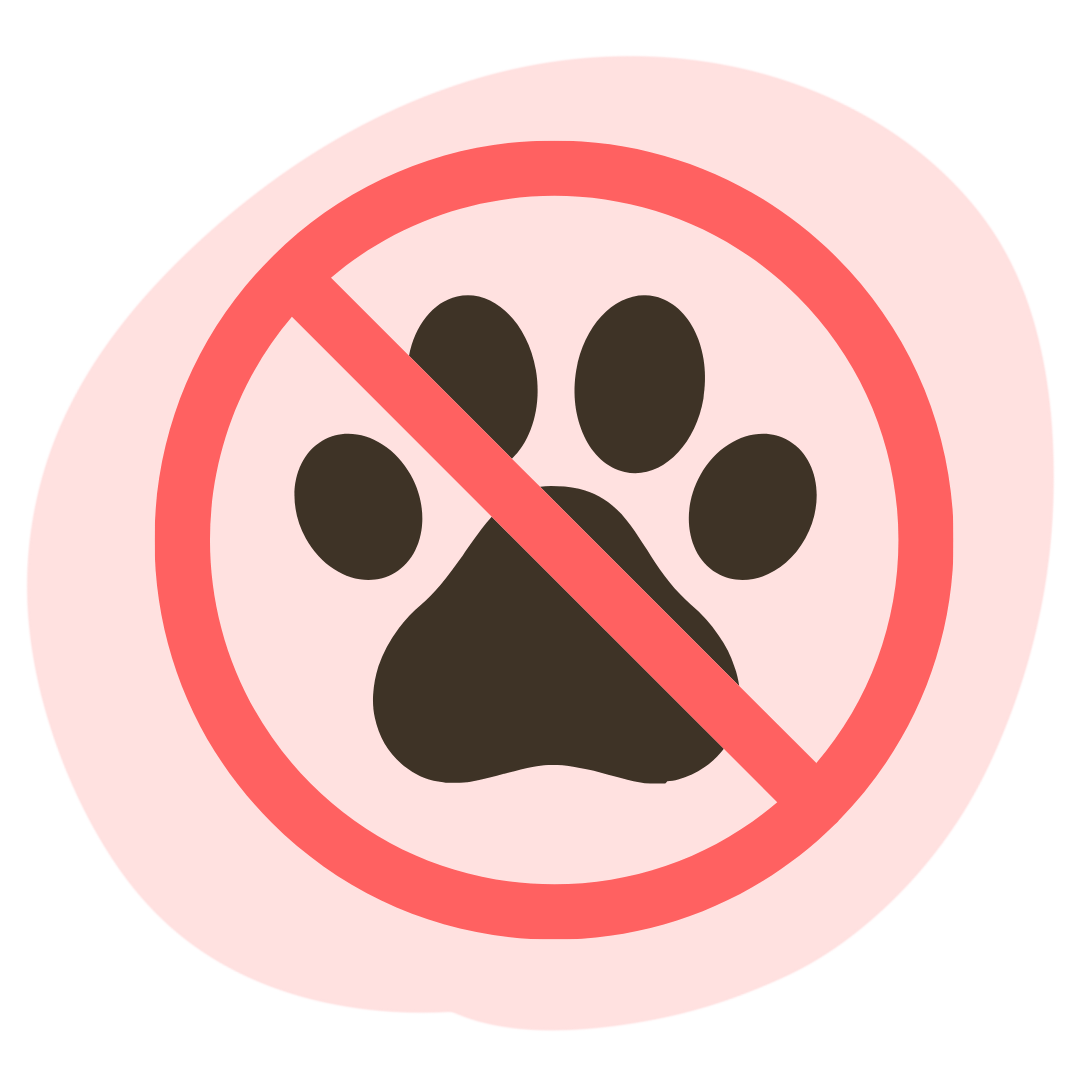 przekreślona psia łapa